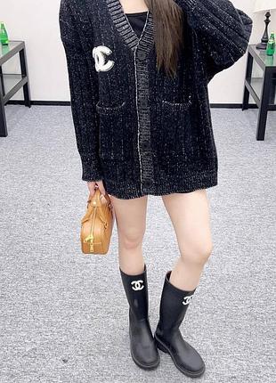 Кардиган женский серый с пуговицами 5