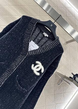 Кардиган женский серый с пуговицами 7