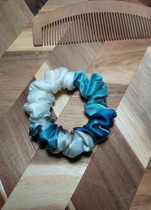 Шелковый скранч натуральный шелк