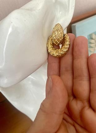 Вінтажні сережки кліпси стиль dior 50-60 роки американський вінтаж