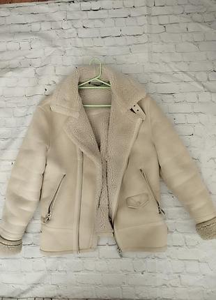 Тепла дублянка-авіатор zara