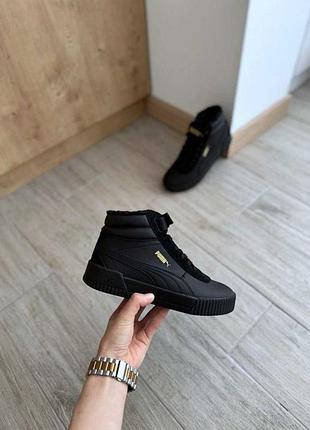 Сша! жіночі кросівки puma carina mid wtr 374140-01 оригінал! 37-37.5