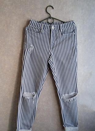 Штаны мом, рванки