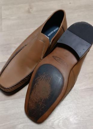 Мужские кожаные туфли лоферы ручной работы pierre cardin мокасины