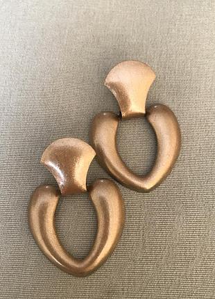 Гарні сережки в емалі вінтаж