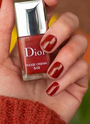 Dior vernis лак для ногтей rouge cinema 849