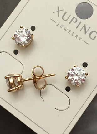 Сережки. цвяхи, гвоздики, позолочені, медзолото, позолота