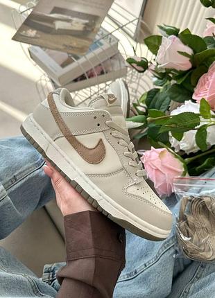 Женские кроссовки nike dunk low retro beige