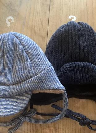 Тепла шапка дитяча 3-4 міс, 4-5 міс