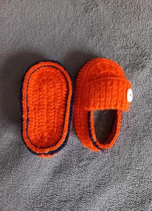 Тапочки с фетровой стелькой, 6-12 мес