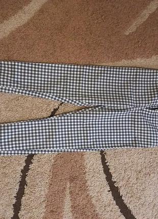 Лосины стрейчевые под джинс в клетку