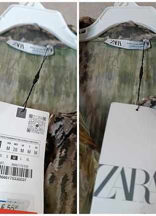 Платье рубашка миди zara 6