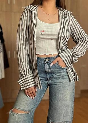 Сорочка m&s  в смужку