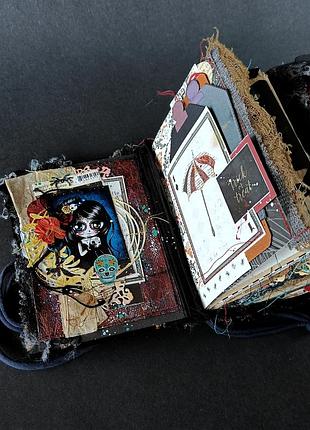 Відьомский junk journal. темна естетика. щоденник halloween