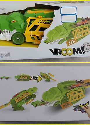 Трейлер-автовоз-динозавр-трек