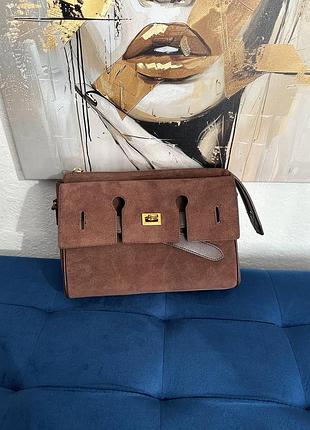 Замшева сумка баленсі люкс