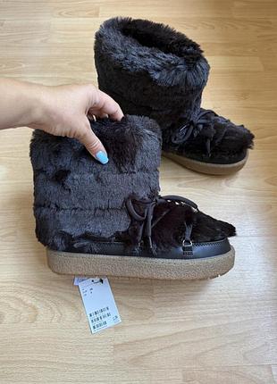 Новые меховые сапоги угги h&m оригинал