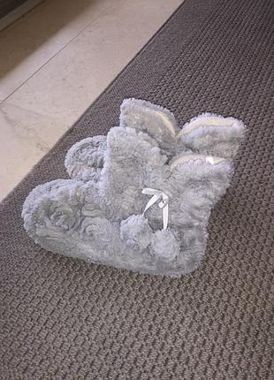 Домашні хутряні валянки капці для дому домашние меховые валенки для дома