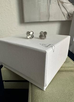 Срібні сережки люкс