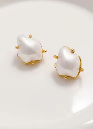 Эффектные серьги с бусинами