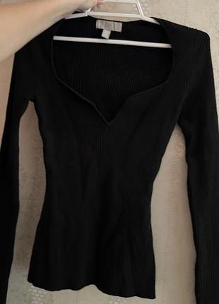 Кофта с вырезом h&m