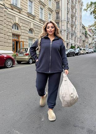 Флісовий теплий костюм батал