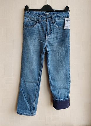 Джинсы на флисе oshkosh 8 утепленные зимние на мальчика 128 134