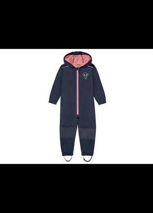 Комбінезон софтшел синій хмара lupilu 122-128