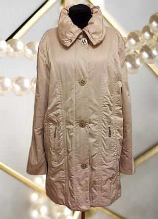 Брендовая демисезонная куртка куртка плащ на подкладке большого размера