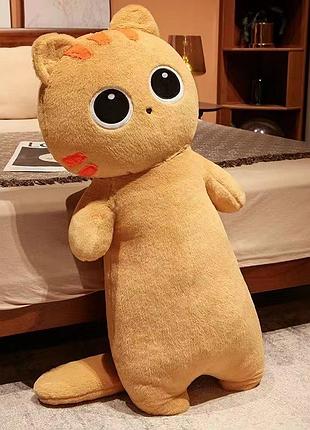 Игрушка кудлатый кот рыжий 130 см