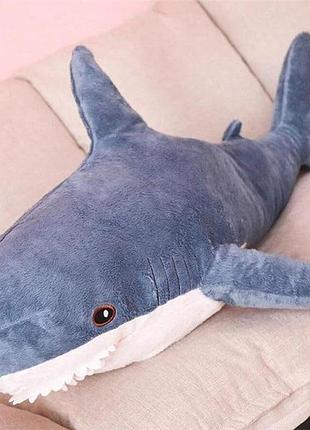 Игрушка акула синяя 120 см