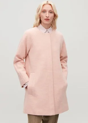 Демисезонное фактурное пальто 6-8 размера