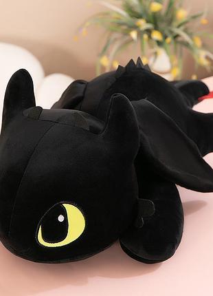 Іграшка беззубик на животику чорний 100 см