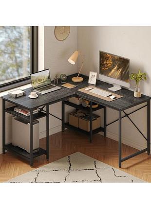 Письменный стол "haigh" l-образной формы с полками