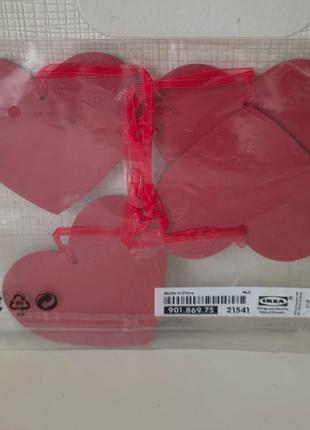 Декоративні дерев'яні серця ікея ikea