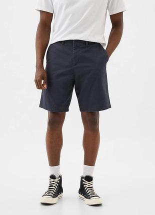 Новые шорты gap стрейч черно-синие w32