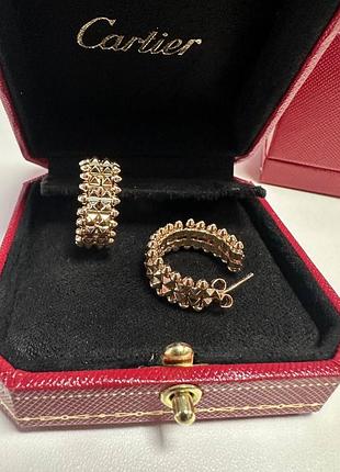 Сережки картьє люкс