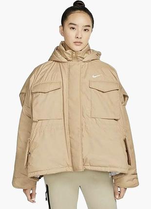 Куртка женская nike therma-fit оверсайз бежевая