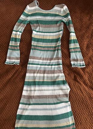 Сукня плаття міді рубчик рюлекс