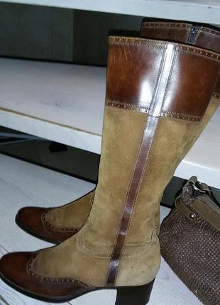 Tremp (italy)- замшевые сапоги-western,коричневые р.40 (26,5см)