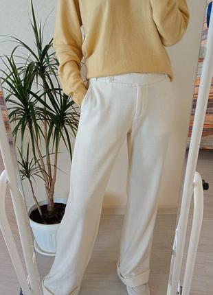 Вовняні брюки беж