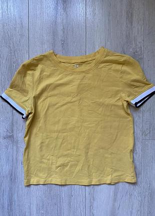 🌷жовта футболка для дівчинки 12-14 років h&m