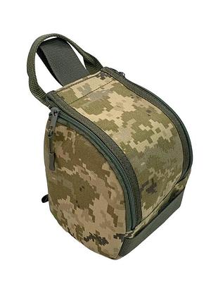 Подсумок для тактических наушников (пиксель кордура 1000 d )