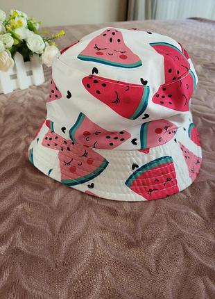 Панама для девочки веселые арбузы 4 5 лет