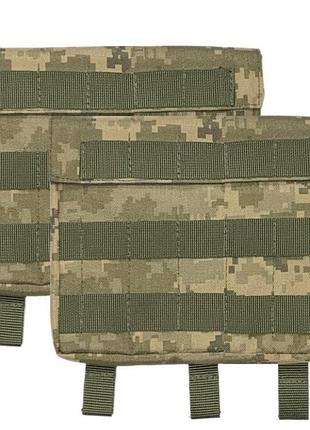 Подсумки redcon 2шт для баллистических пакетов 20х20см наружные боковые (пиксель кордура 1000 d)