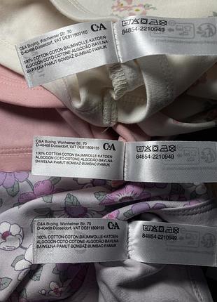 🧸 боді для дівчинки, набір з 3шт. | c&a 10