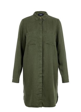Длинная рубашка платье милитари 100% катон xs-l
