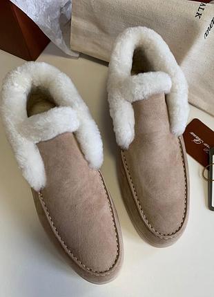 Лофери з хутром loro piana