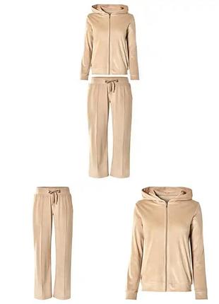 Женский велюровый костюм с капюшоном esmara размер l/xl