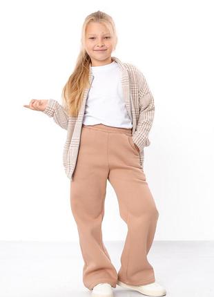 Теплые брюки палаццо для девочки однотонные, носи свое, 703 грн